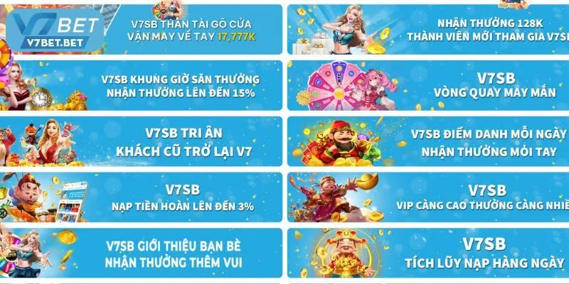 Những khuyến mãi v7bet